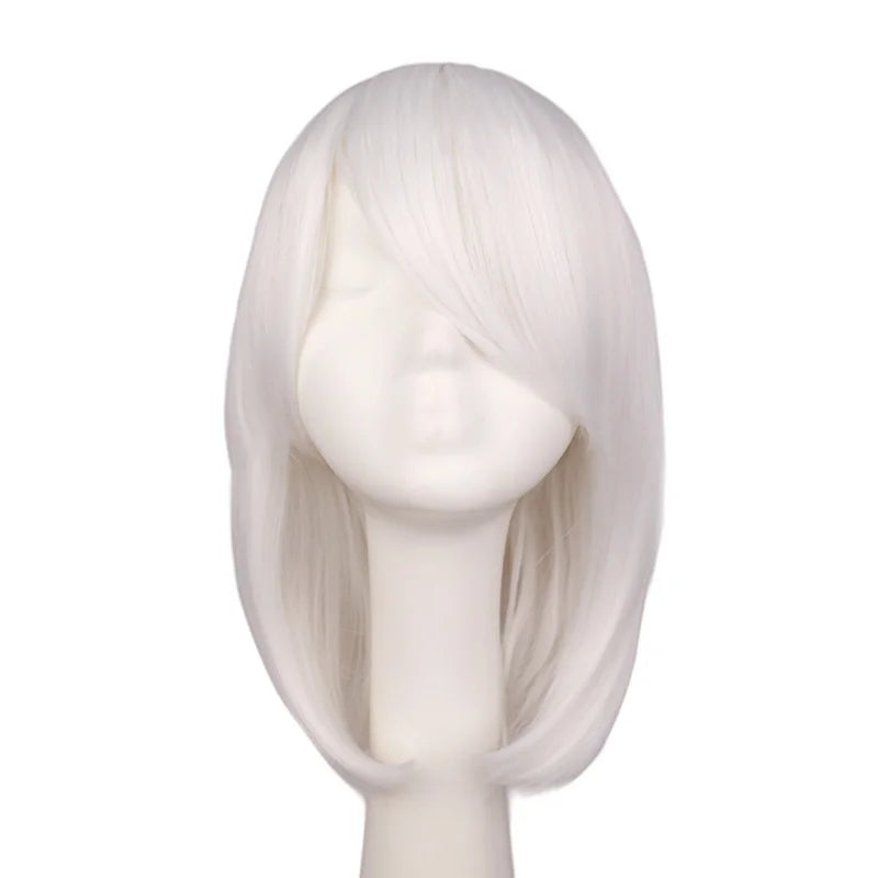 Women Girls Bob Straight 40 Cm Synthetic Hair Wigs