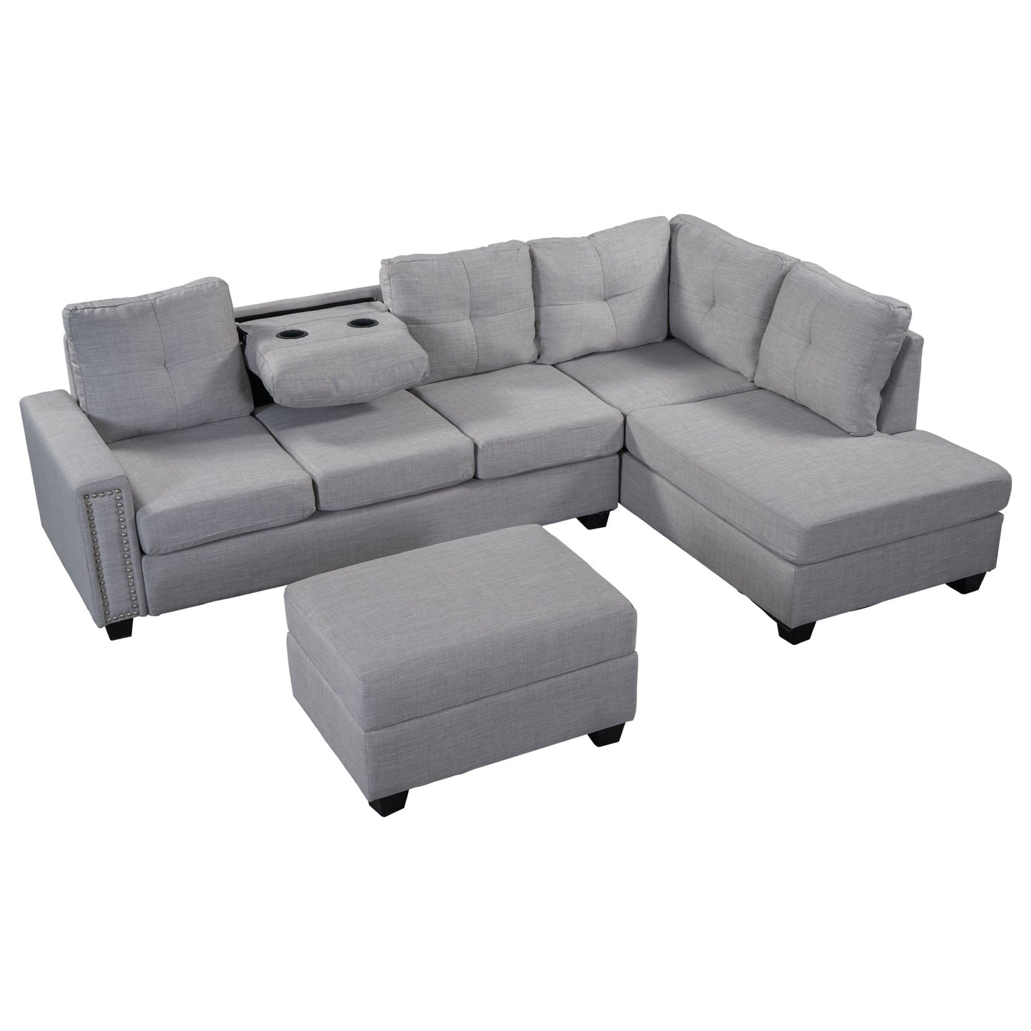 Reversible Sectional Sofa Space L Shaped