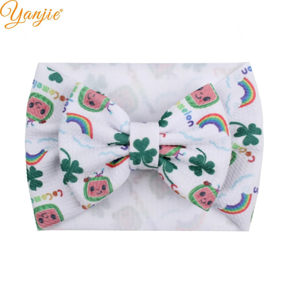 New Turban Fashion 5'' Hair Bows Headband for Kids Headwrap