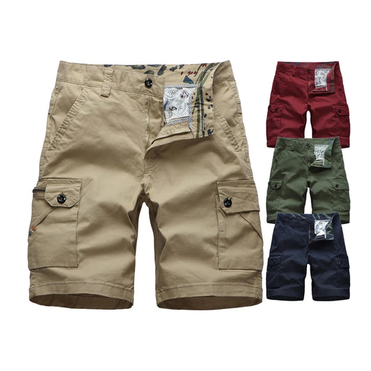 Plus Size Men's Clothing Cargo Shorts With Side Pockets