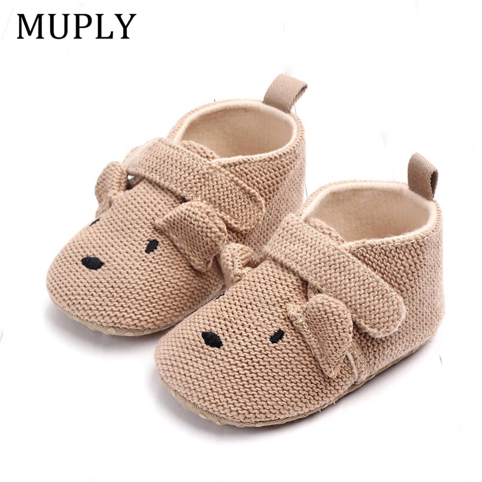 Toddler Newborn Baby Boys Girls Animal Crib Shoes Infant Cartoon Soft Sole Shoes