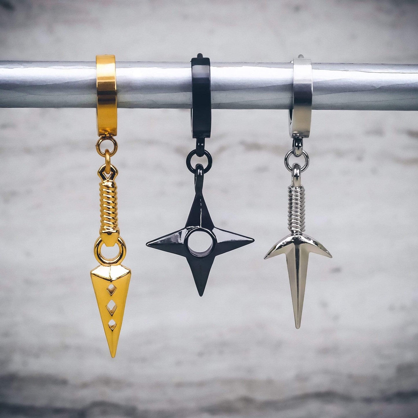 Mister Shuriken Earring