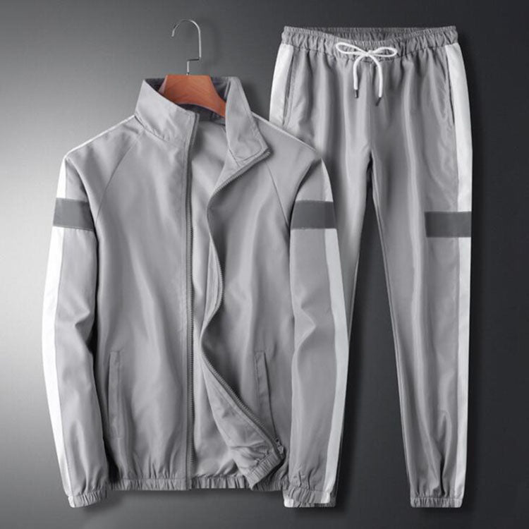 Tracksuit Set Casual Sweatshirts+Pants 2pcs Two Piece Set for Men Clothing