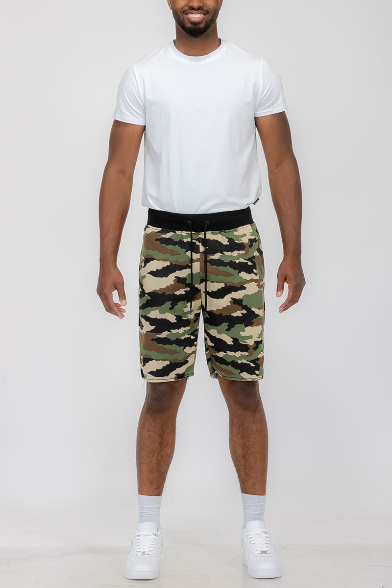 Raw Cut Cotton Shorts