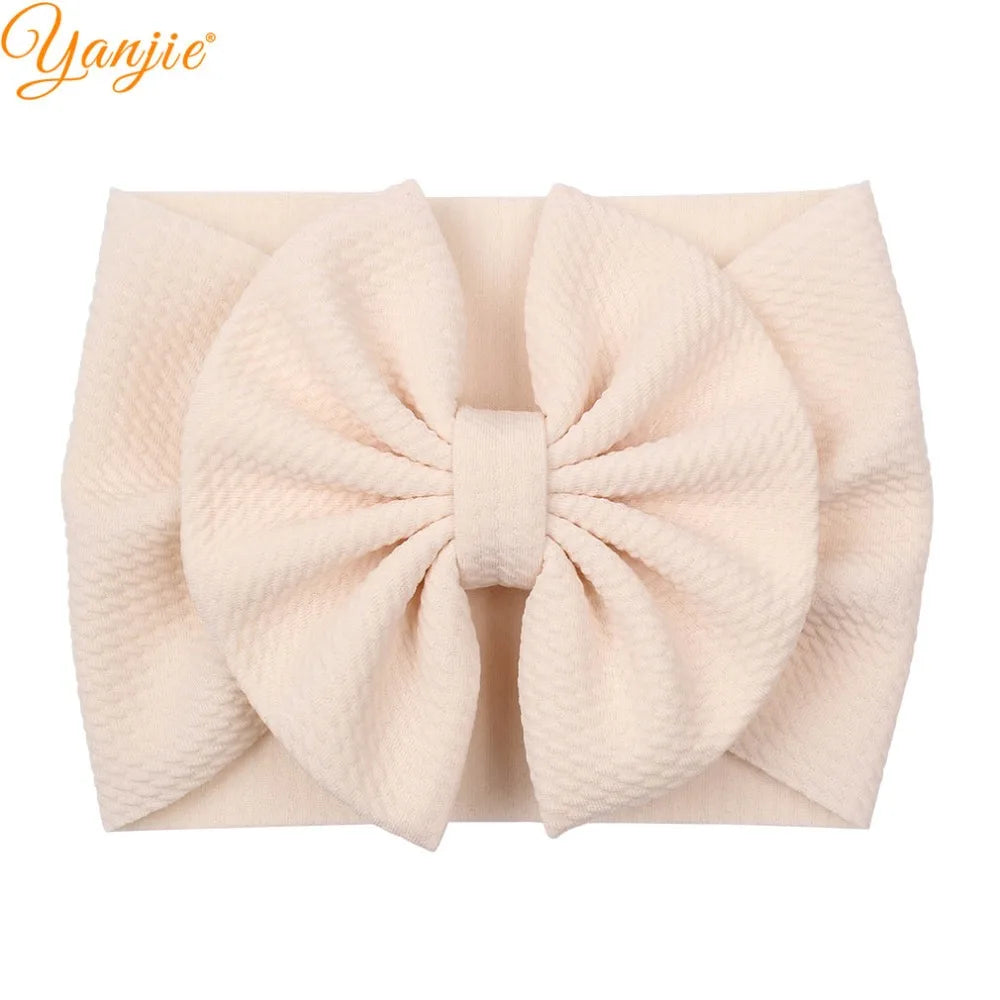 New Turban Fashion 5'' Hair Bows Headband for Kids Headwrap