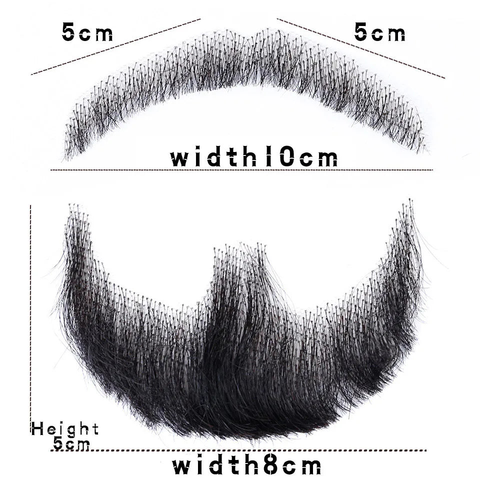 Weave Fake Beard Man Mustache Makeup Makeup Synthetic