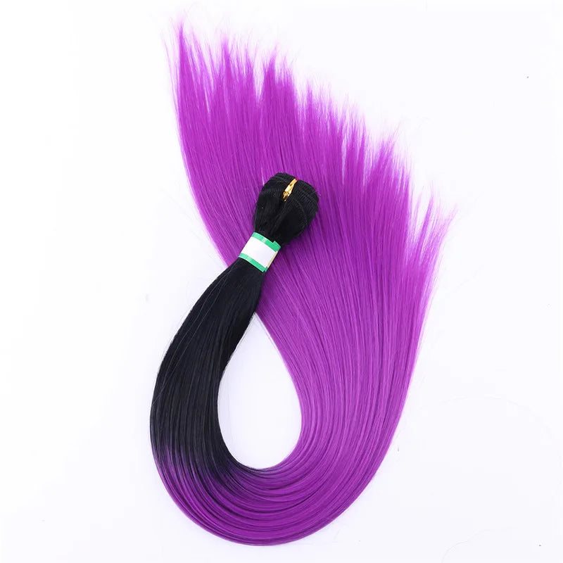 Synthetic Straight Hair Bundles Hair Extensions