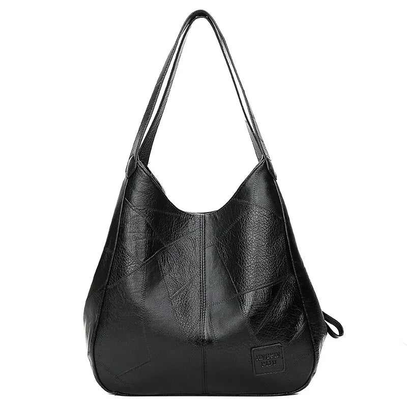 Vintage Leather Luxury Handbags Women Bagsy Tote Bags for Women