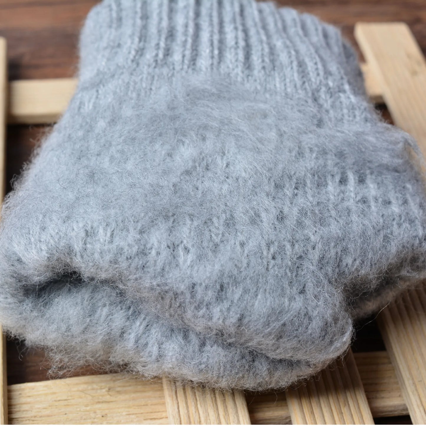 Warm Winter Gloves Women's Cashmere Wool Knitted Wrist Gloves