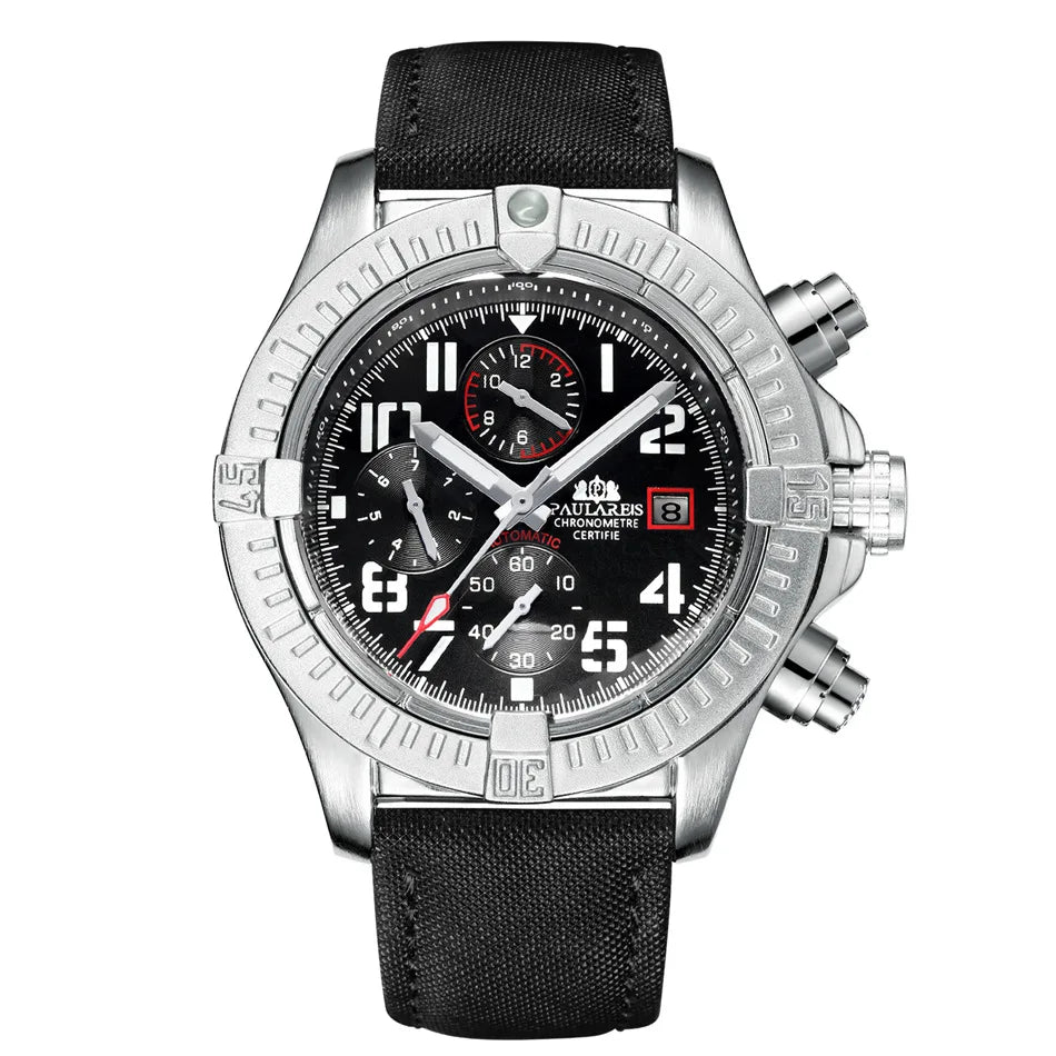 Waterproof Mechanical Wristwatches Sports Chronograph Men Automatic Watch