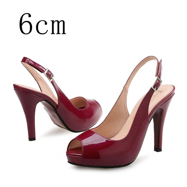 Women High Heels Party Platform Shoes Fish Mouth Spring Pumps Shoes