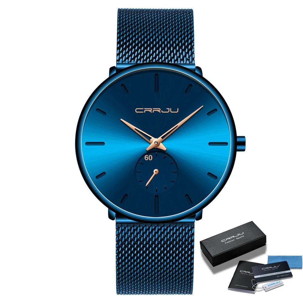 Unisex Ultra Thin Wristwatch Relojes Para Hombre