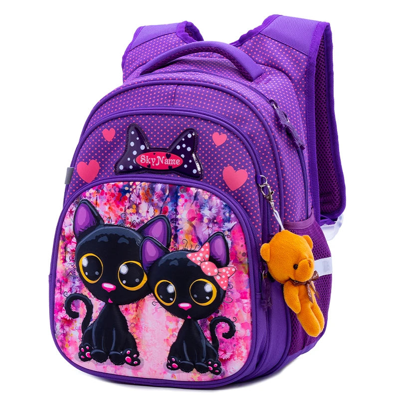 School Bag for Gilrs Cartoon Pattern Orthopedic Backpack Children School Bags