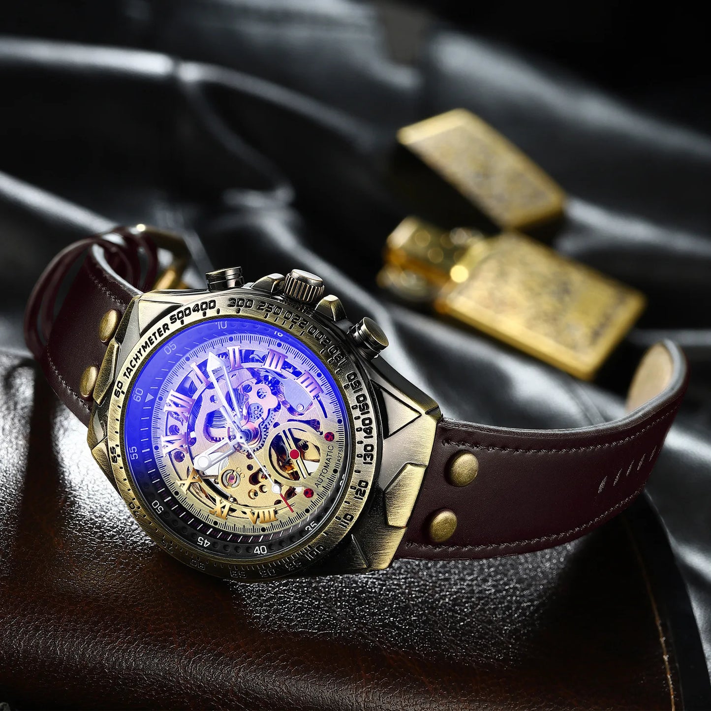 Men's Watch Autumn Waterproof Automatic Mechanical Business Watches for Men