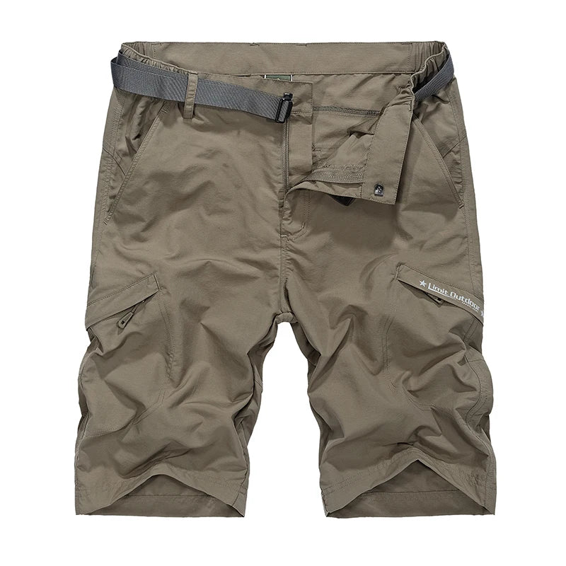 Waterproof Military Shorts Men Thin Material Cargo Short Pants