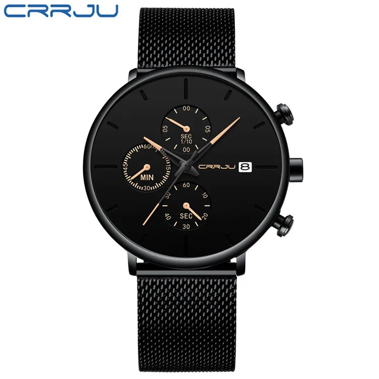 Mens Watches Luxury Sport Wrist Watch Unique Design Stainless Steel watch