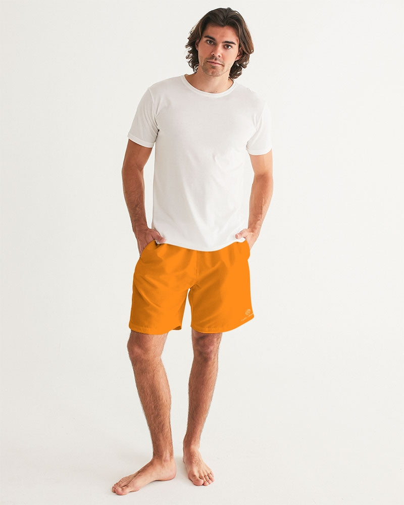 Tangy-Orange 7" Classic Men Swim Trunk