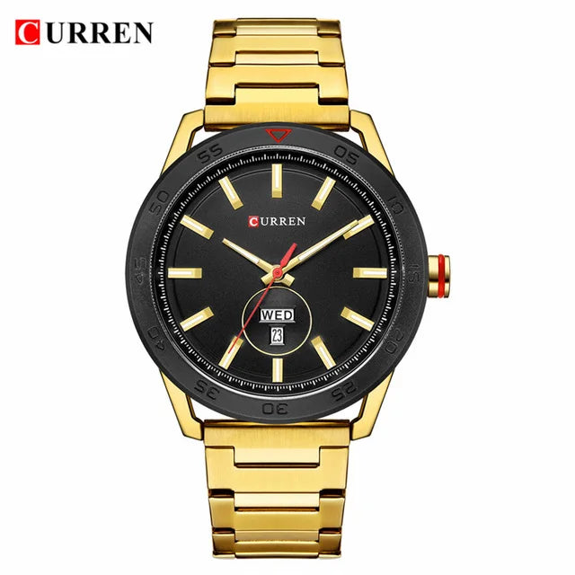 Waterproof Men Wrist Watches Fashion Quartz Full Steel Men's Wristwatches