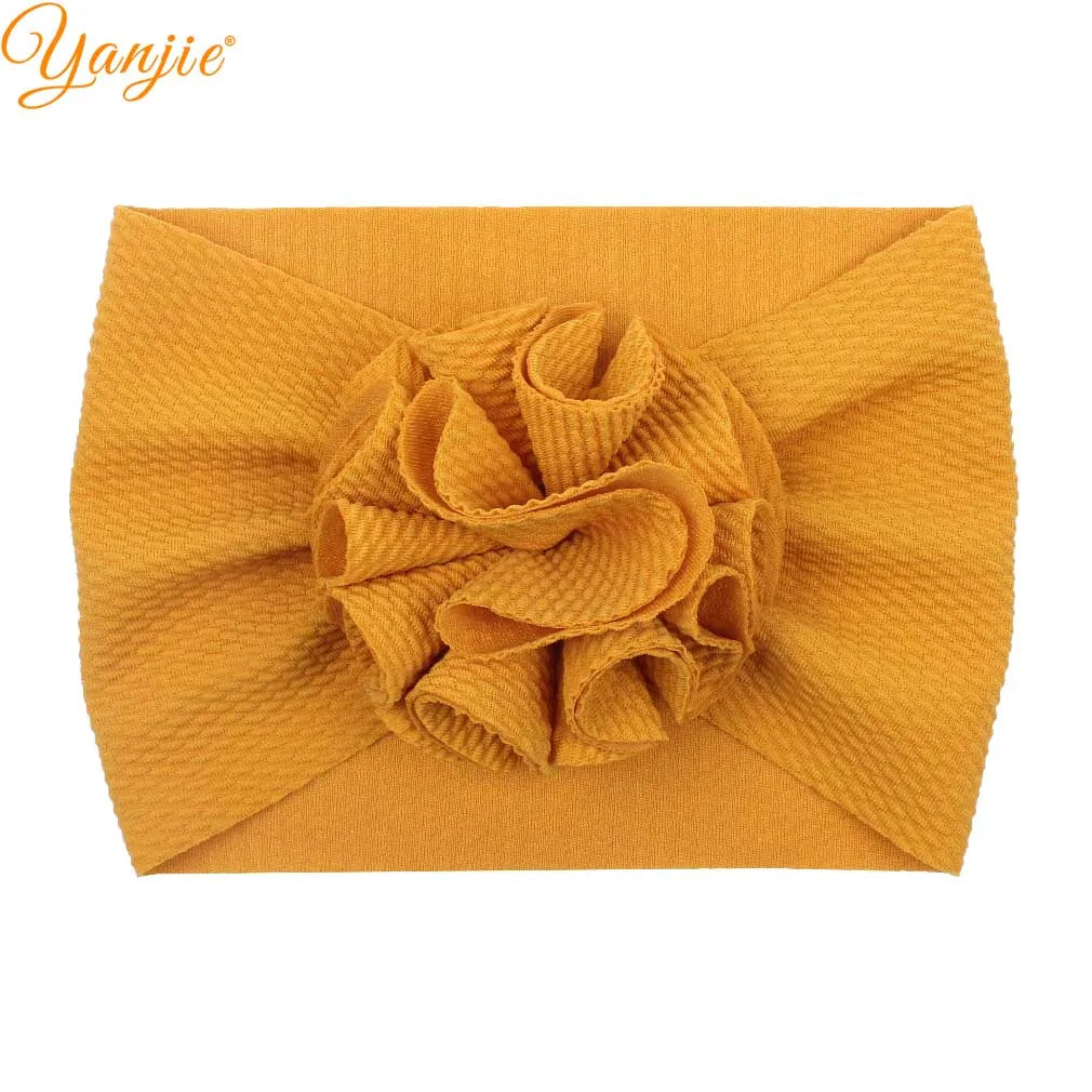 New Turban Fashion 5'' Hair Bows Headband for Kids Headwrap