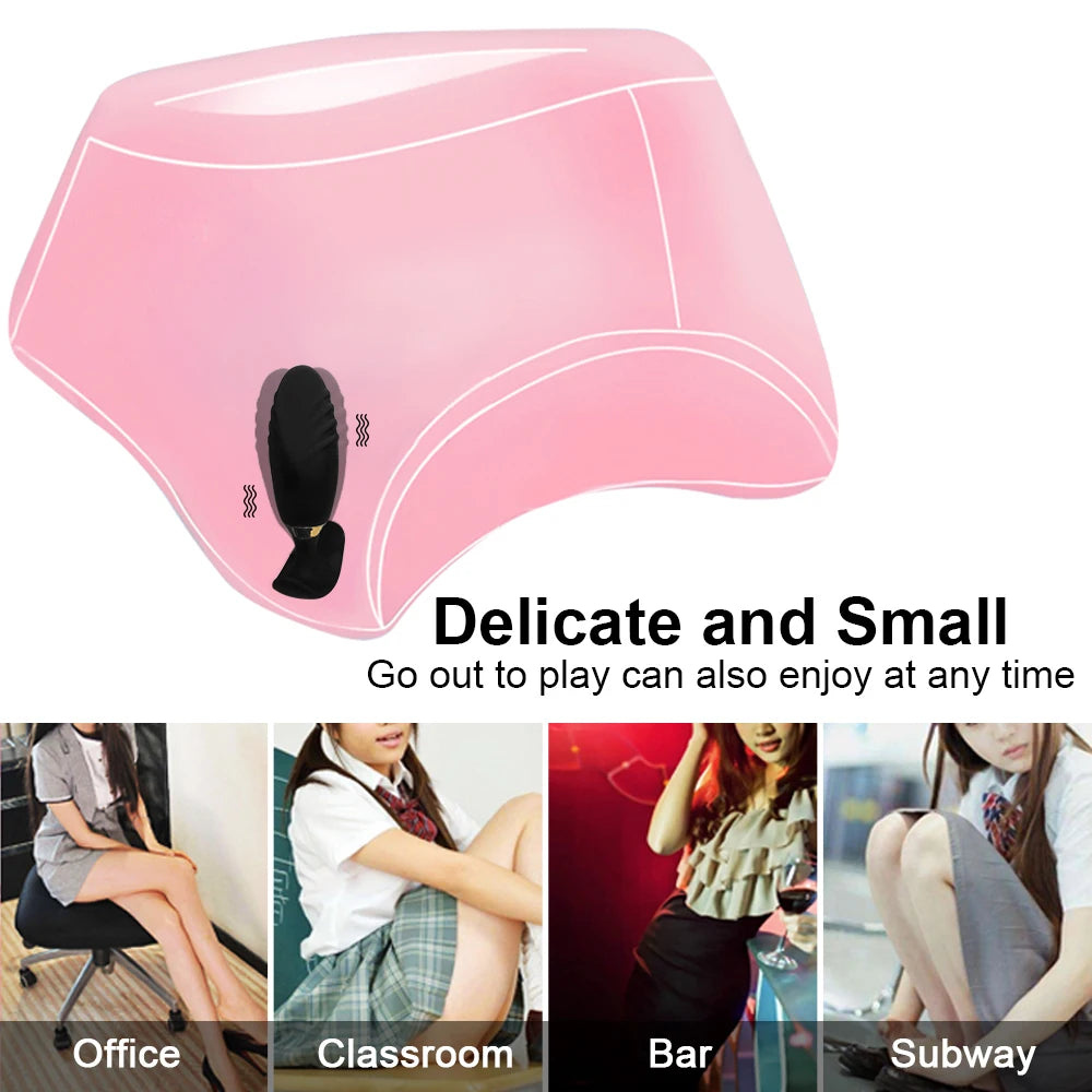 Wearable Silicone Anal Butt Plug Vibrator With Wireless Remote Control