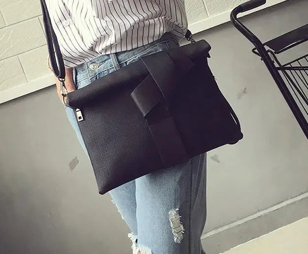 Women Day Clutches Bow Leather Crossbod Bags