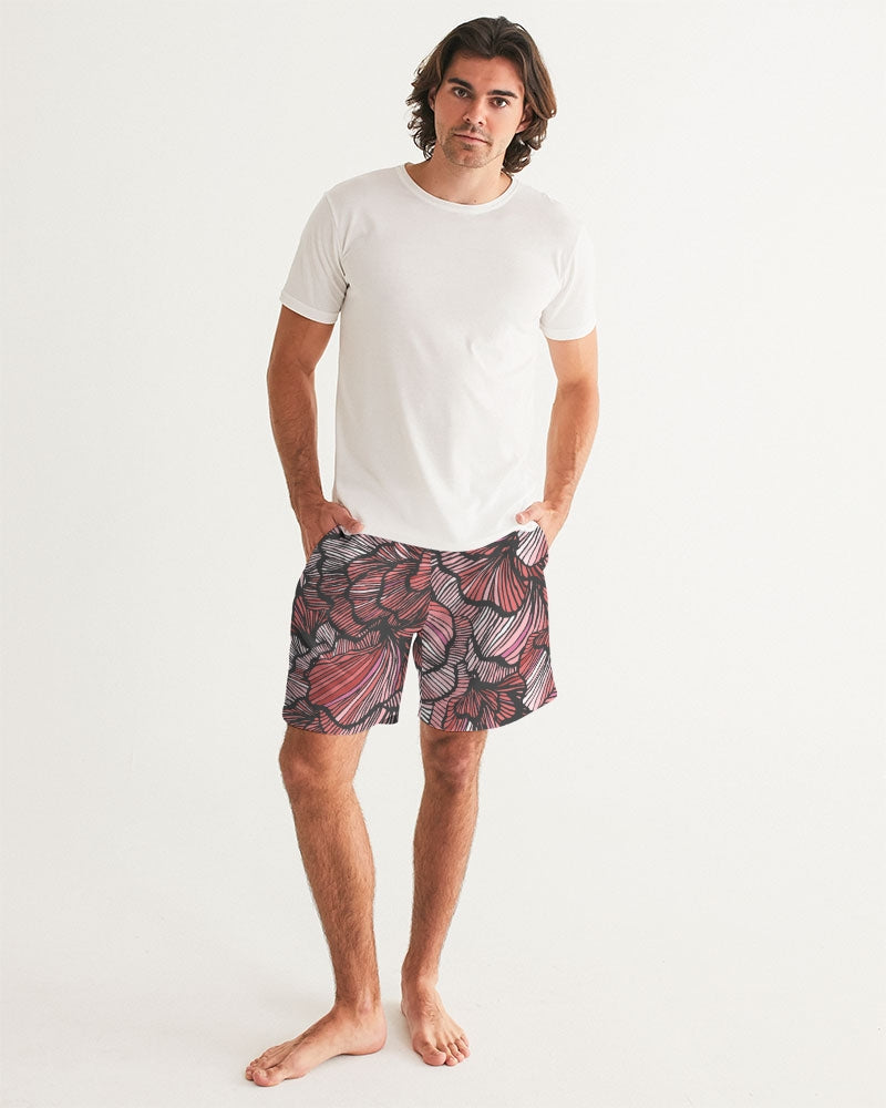 Petal Swirls 7" Classic Men Swim Trunk