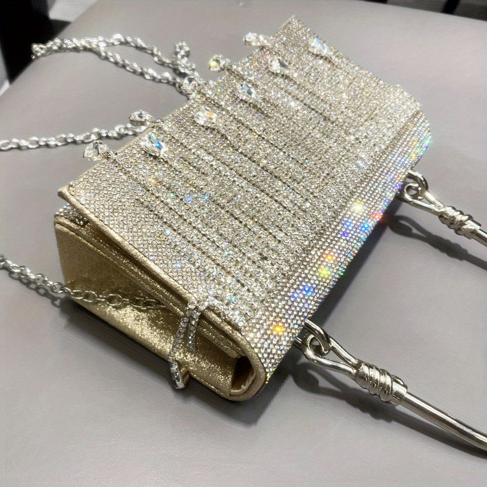 Rhinestone Designer Chain Bag Chic Star Diamond Party Evening Bag