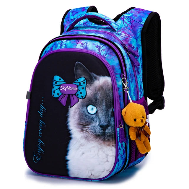 School Bag for Gilrs Cartoon Pattern Orthopedic Backpack Children School Bags