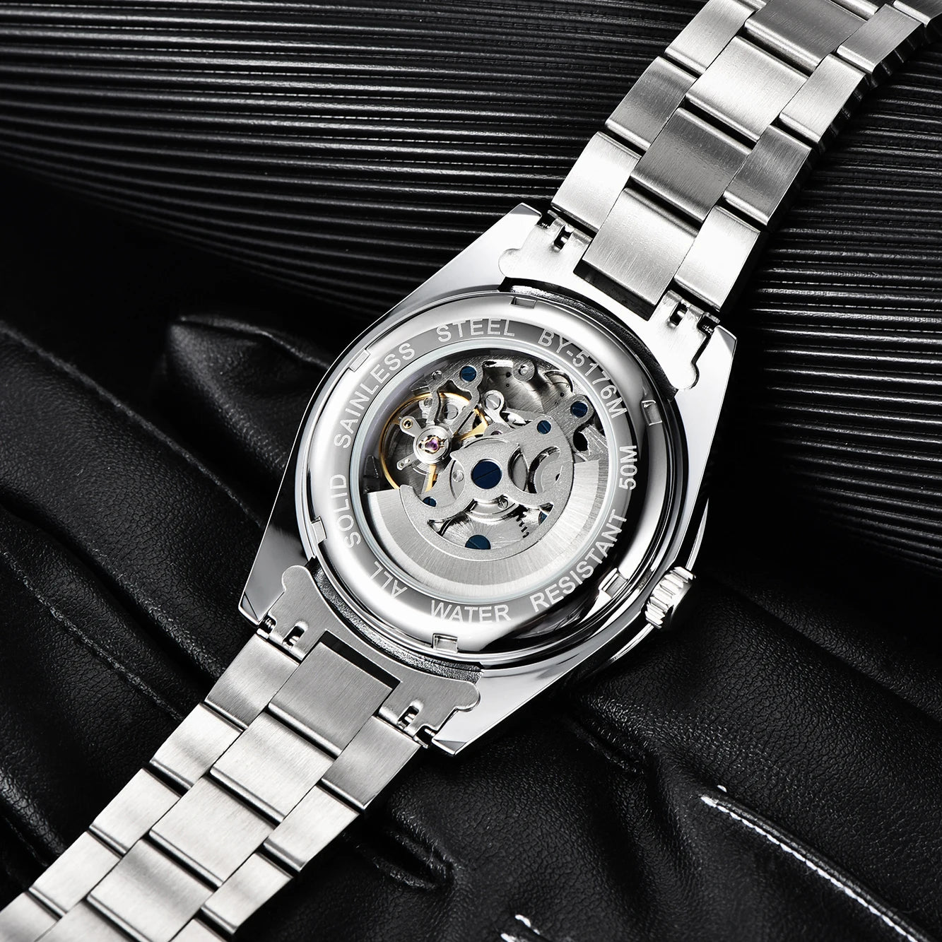 Mens Mechanical Automatic Watch Sport Stainless Steel Watch