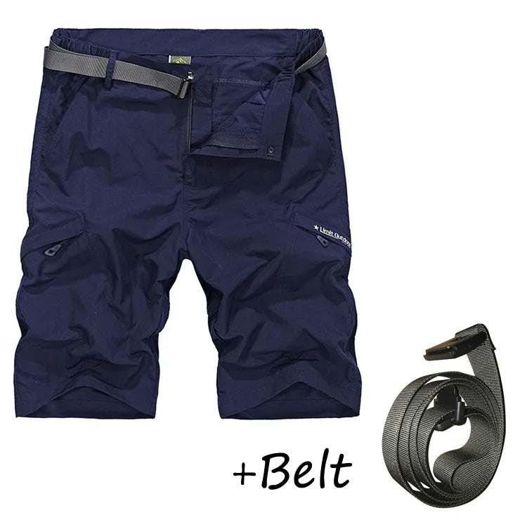 Waterproof Military Shorts Men Thin Material Cargo Short Pants