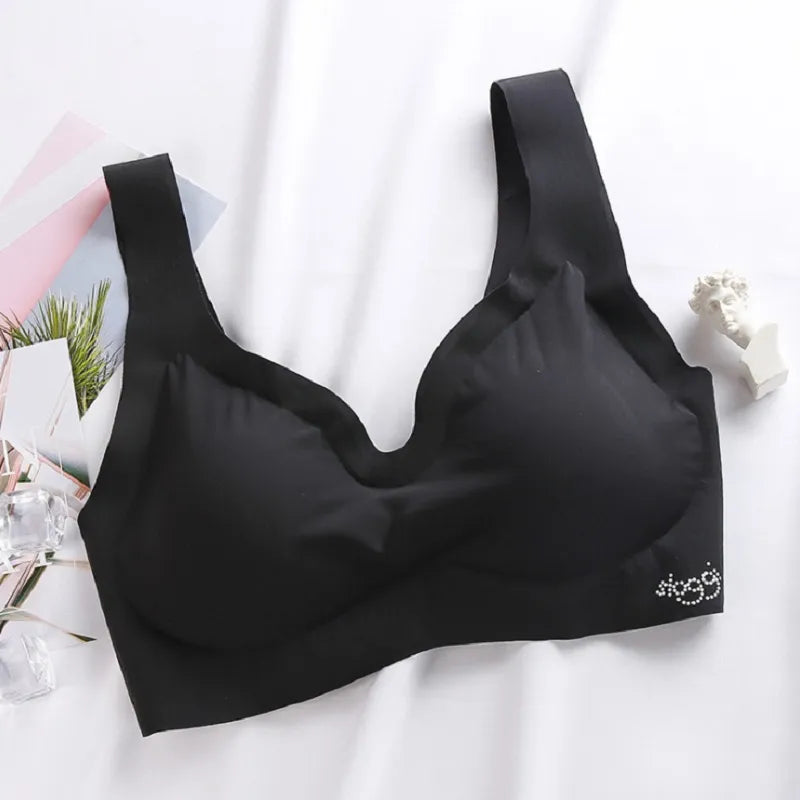 Seamless Comfortable Sports Bras Women Brassiere Push Up Sleeping Top