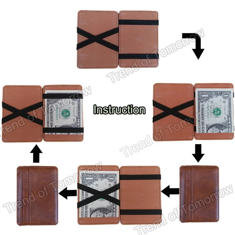 Wallets Fashion Small Men Money Clips Card Purse Thin Cash Holder