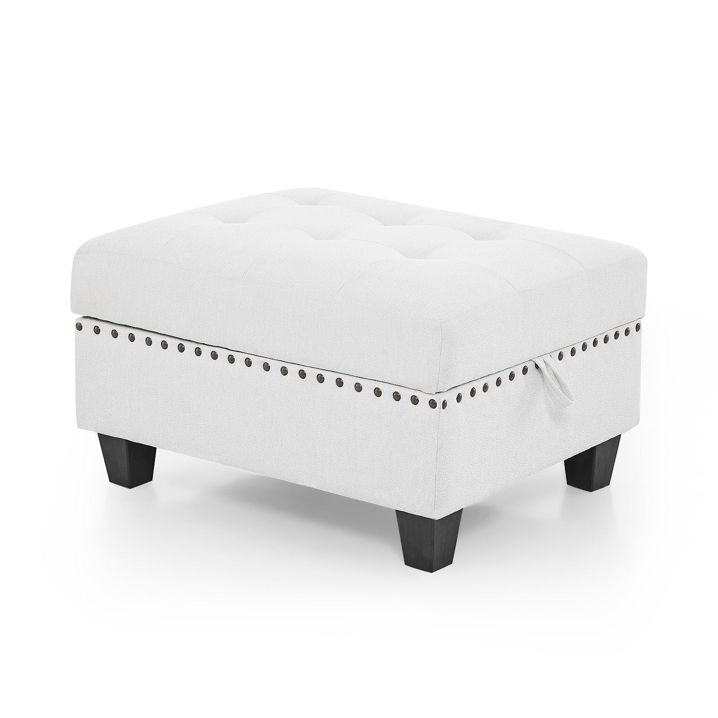 Ottoman for Modular Sectional,Ivory(25.5"x31.5"x19")