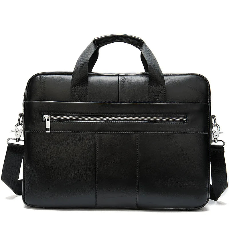 WESTAL Men's Briefcase Men's Bag Genuine Leather Laptop Bag