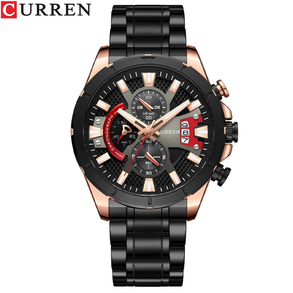 Stainless Steel Watches Sport Men's Wristwatches Relogio Masculinoa