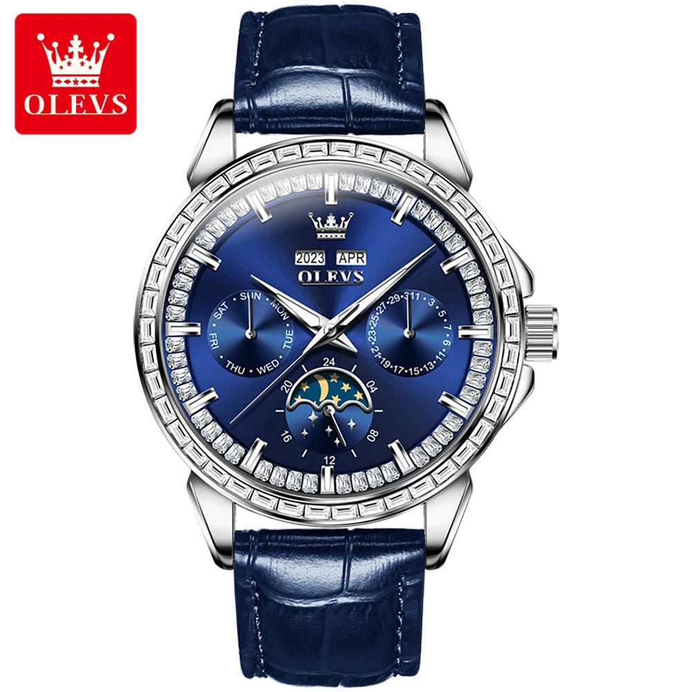 OLEVS 6695 Business Casual Mechanical Customized Watches for Men Waterproof