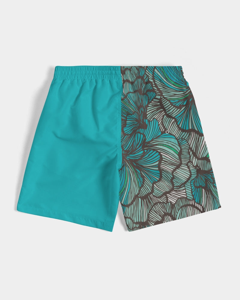 Sea Petal Swirls 7" Classic Men Swim Trunk