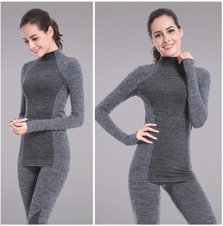 Winter Thermal Underwear Women Quick Dry Stretch Female Casual underwear