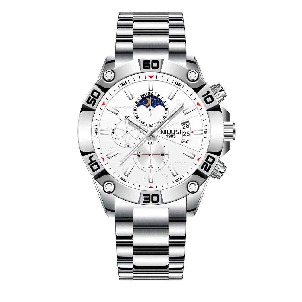 Sport Watches Luxury Quartz Stainless Steel Watch