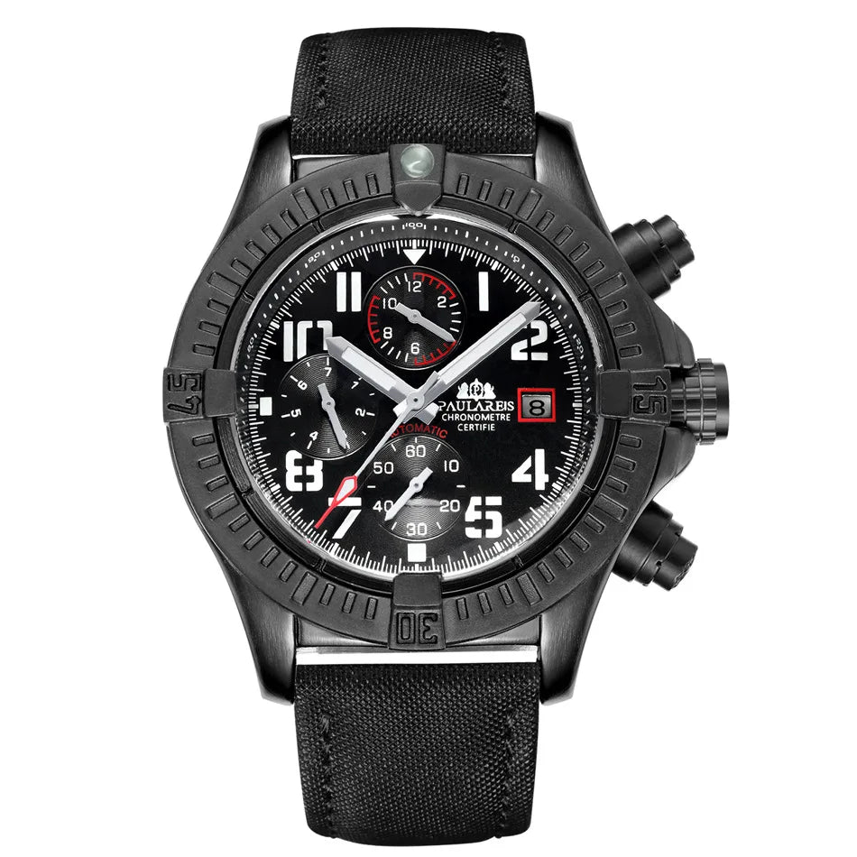 Waterproof Mechanical Wristwatches Sports Chronograph Men Automatic Watch