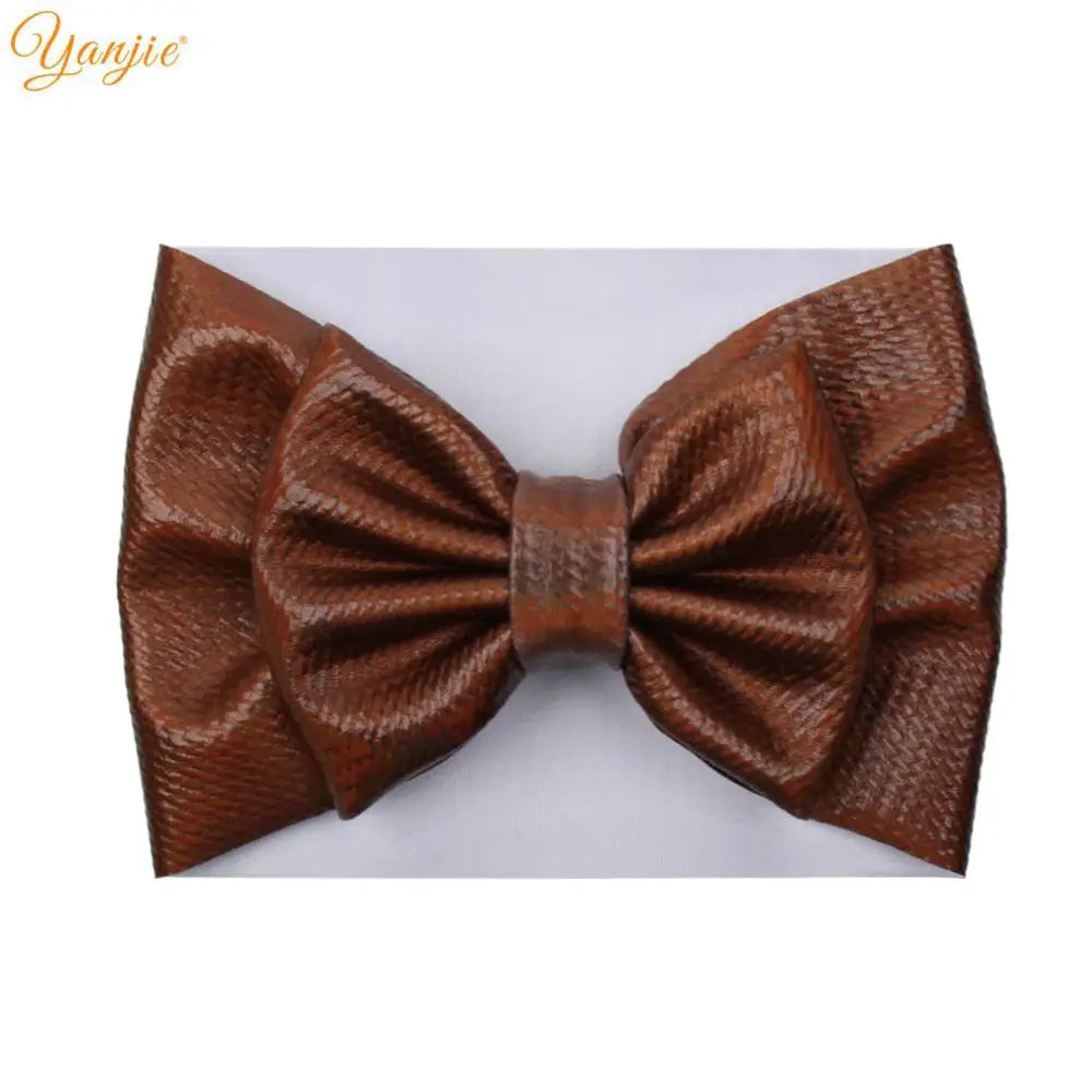 New Turban Fashion 5'' Hair Bows Headband for Kids Headwrap