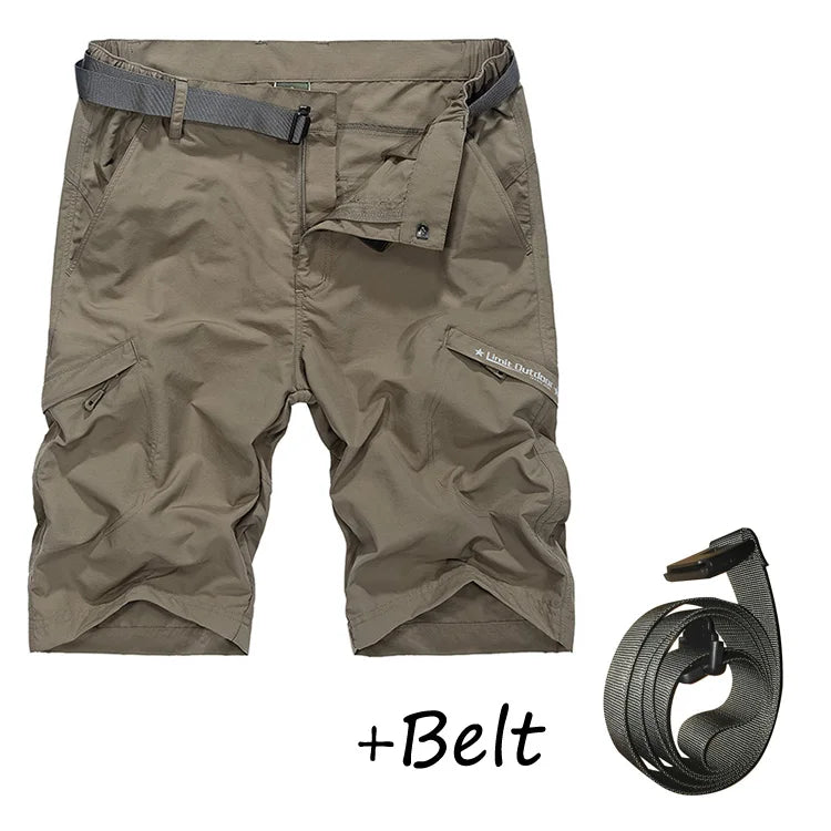 Waterproof Military Shorts Men Thin Material Cargo Short Pants