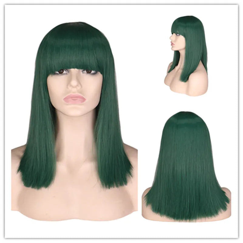 Short Straight Fiber Synthetic Hair Wigs