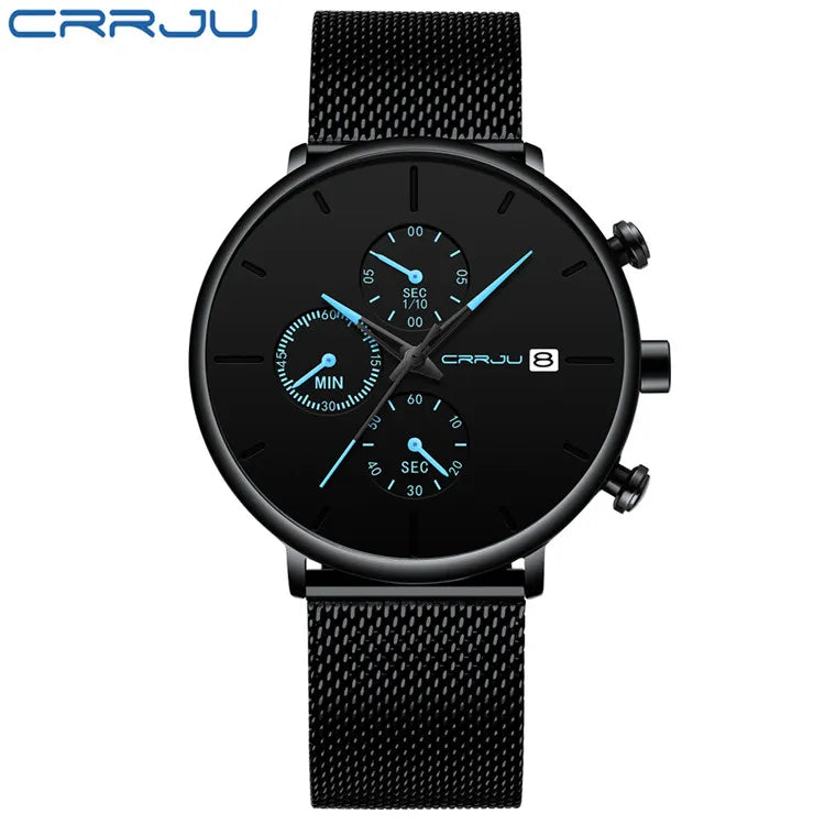 Mens Watches Luxury Sport Wrist Watch Unique Design Stainless Steel watch