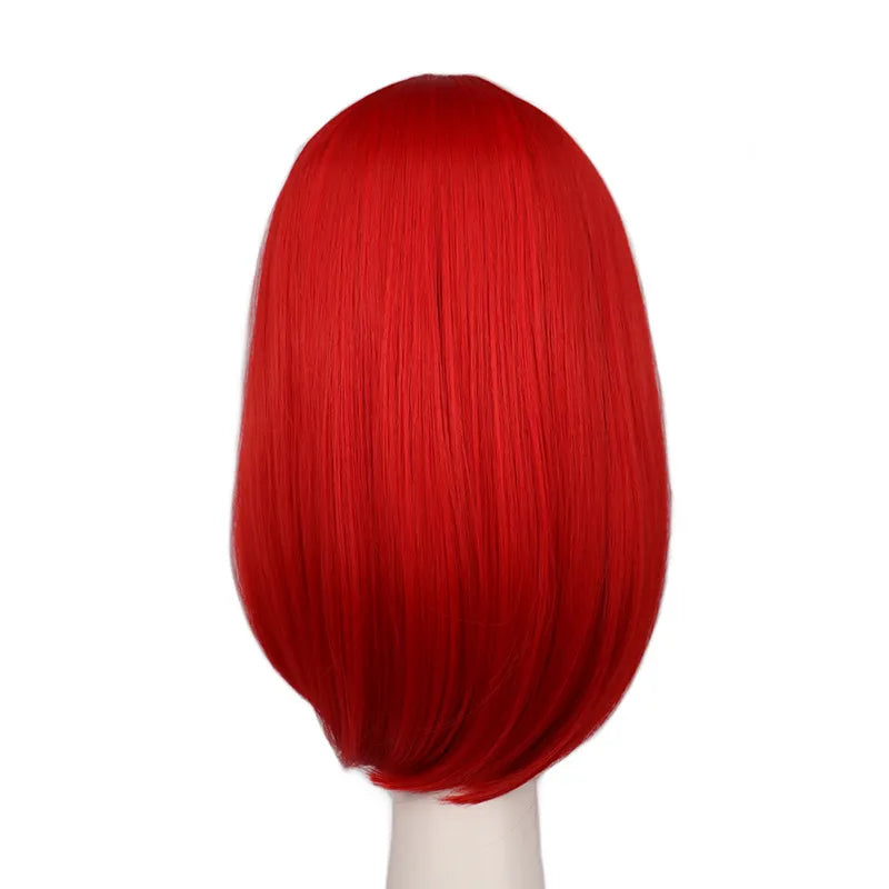 Women Girls Bob Straight 40 Cm Synthetic Hair Wigs