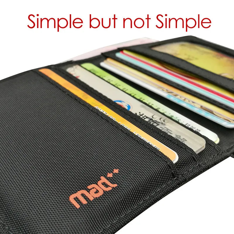 Minimalist Slim Nylon Wallet for Men Ultra Thin