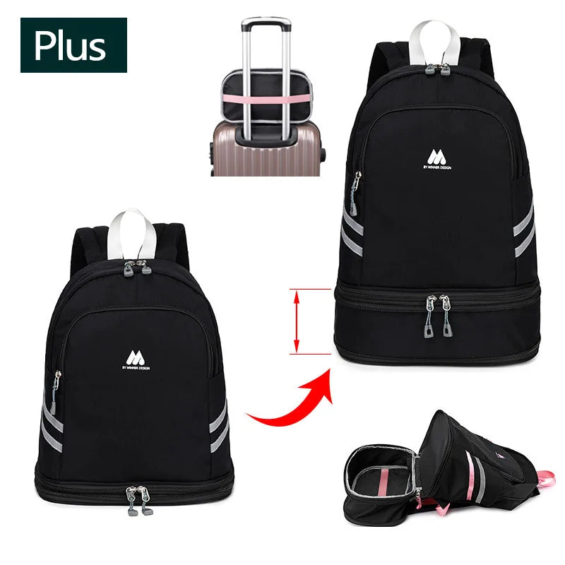 Women Gym Backpack Traveling Bag Fitness Bags for Shoes