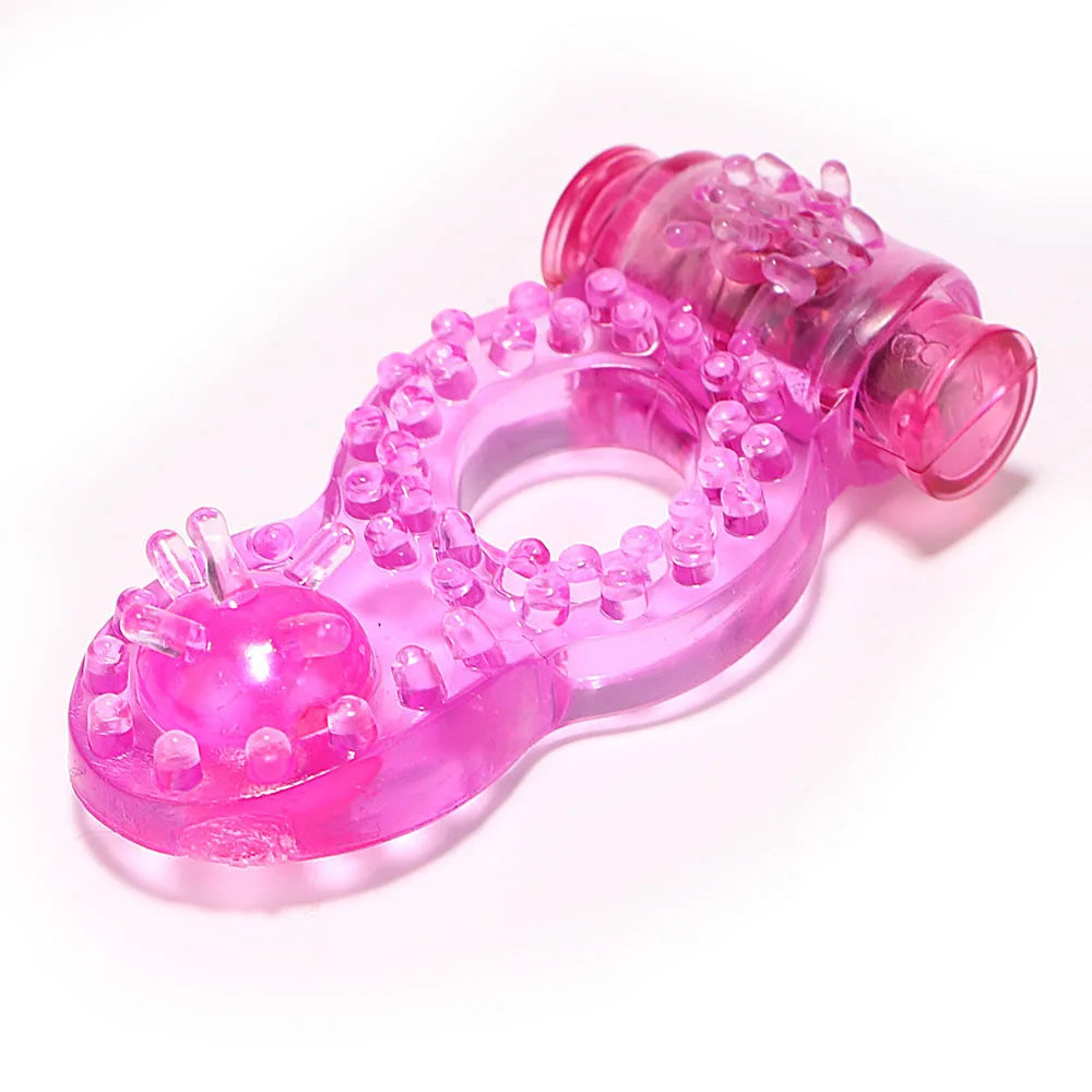 Penis Vibrator Ring Delay Ejacualtion Clitoris Stimulate Elastic Silicone