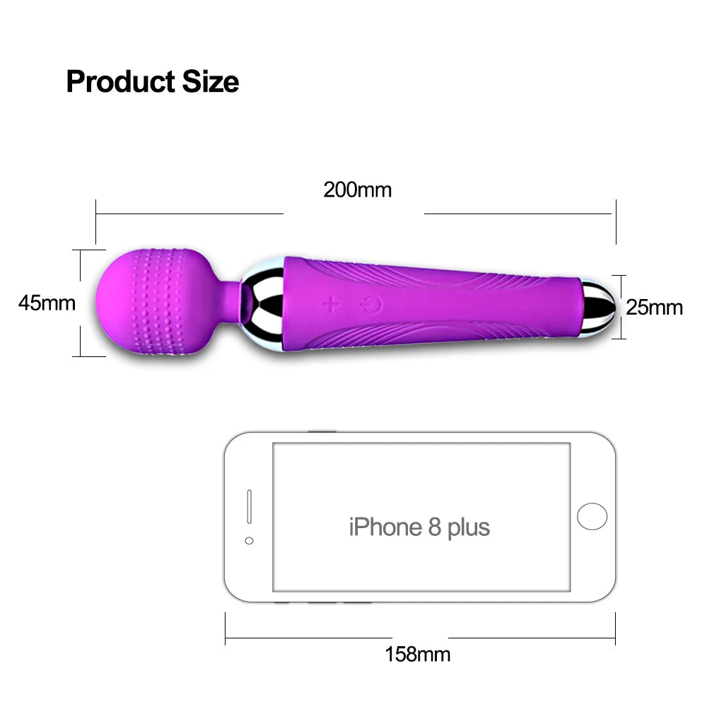 Wireless Dildos AV Vibrator Magic Wand for Women Clitoris Stimulator