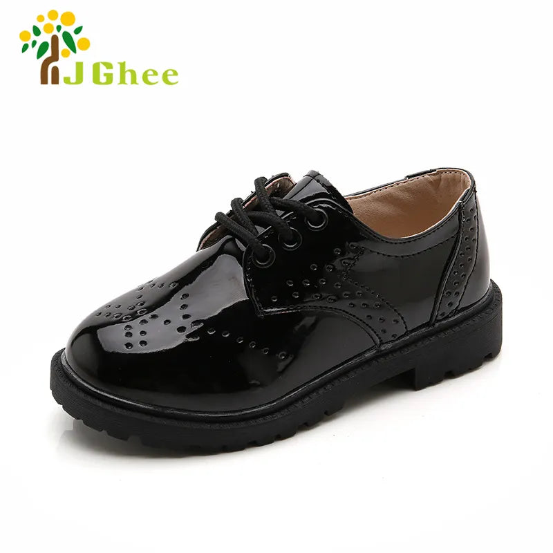 Shoes for Boys Girls British Style Children's Casual Sneakers Leather